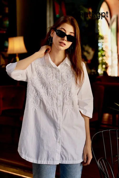 Anjara Embroideried Coverup - Swimwear