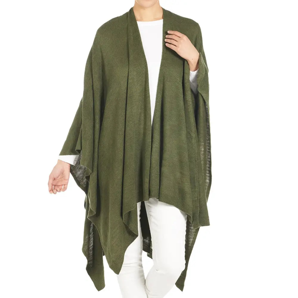 Kiara Lightweight Wrap - Olive Green - scarves