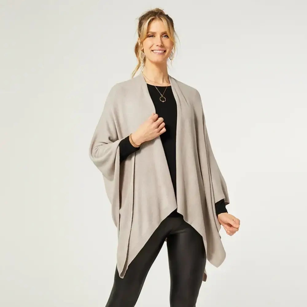 Kiara Lightweight Wrap - Silver - scarves