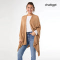 Kiara Lightweight Wrap - Taupe - Taupe / One Size - scarves