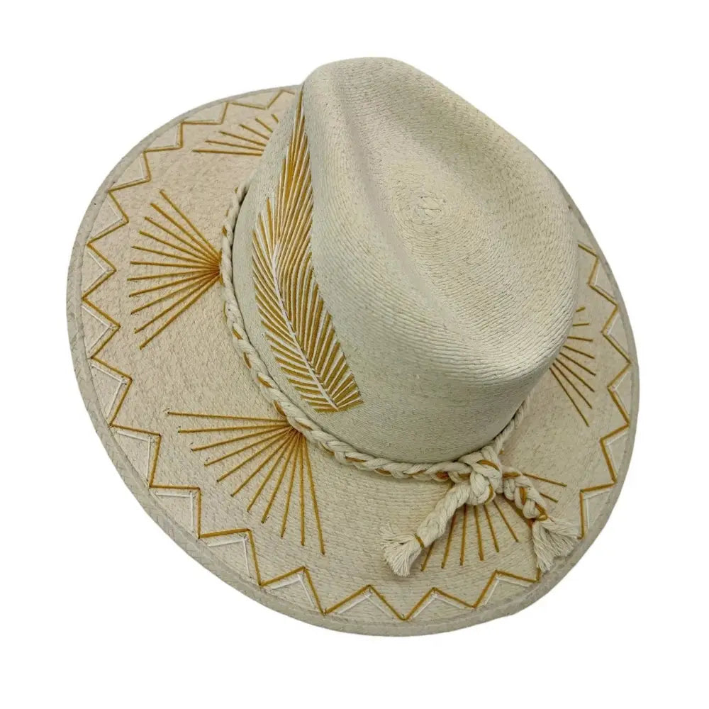 Vallarta Fine Palm Hat - Gold - Hats
