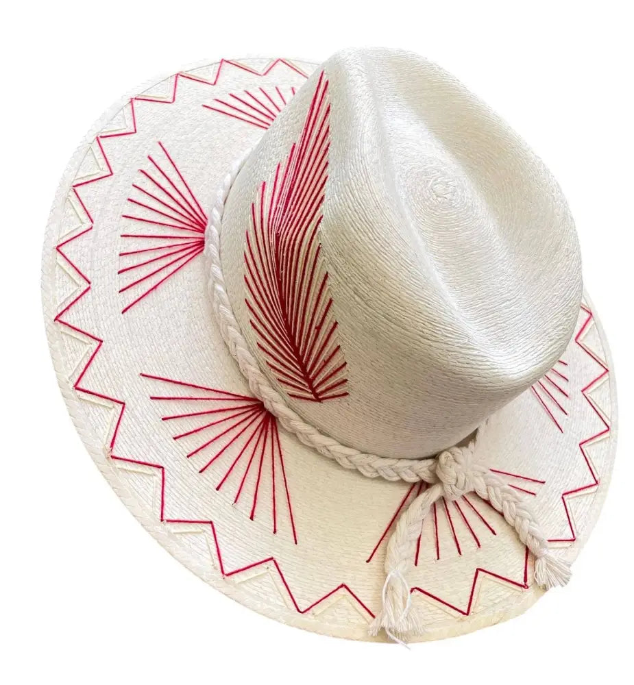Vallarta Fine Palm Hat - Pink - Hats