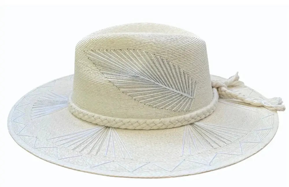 Vallarta Fine Palm Hat - White - Hats
